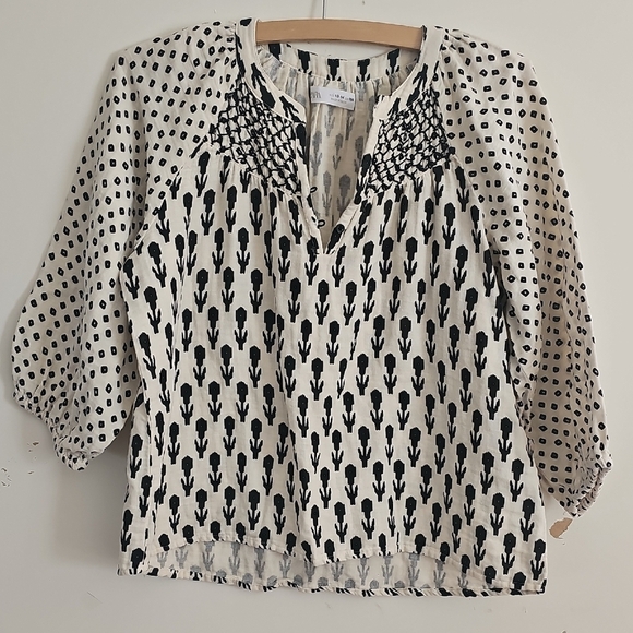 Zara Black and White Blouse Elegant Top - Picture 1 of 5
